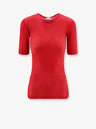 Versace Women's Ribbed Cotton Shirt Red