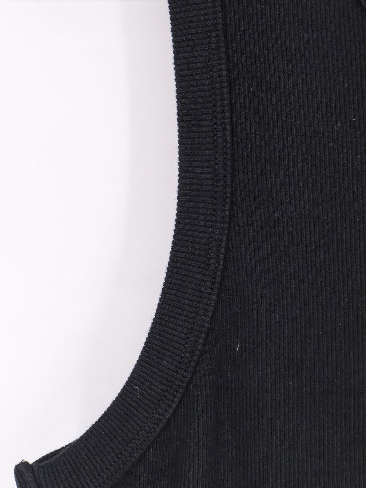 Entire Studios Unisex Ribbed Cotton Tank Top Black, view 3