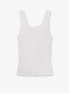 Chloé Women's Ribbed Cotton Tank Top White, view 4