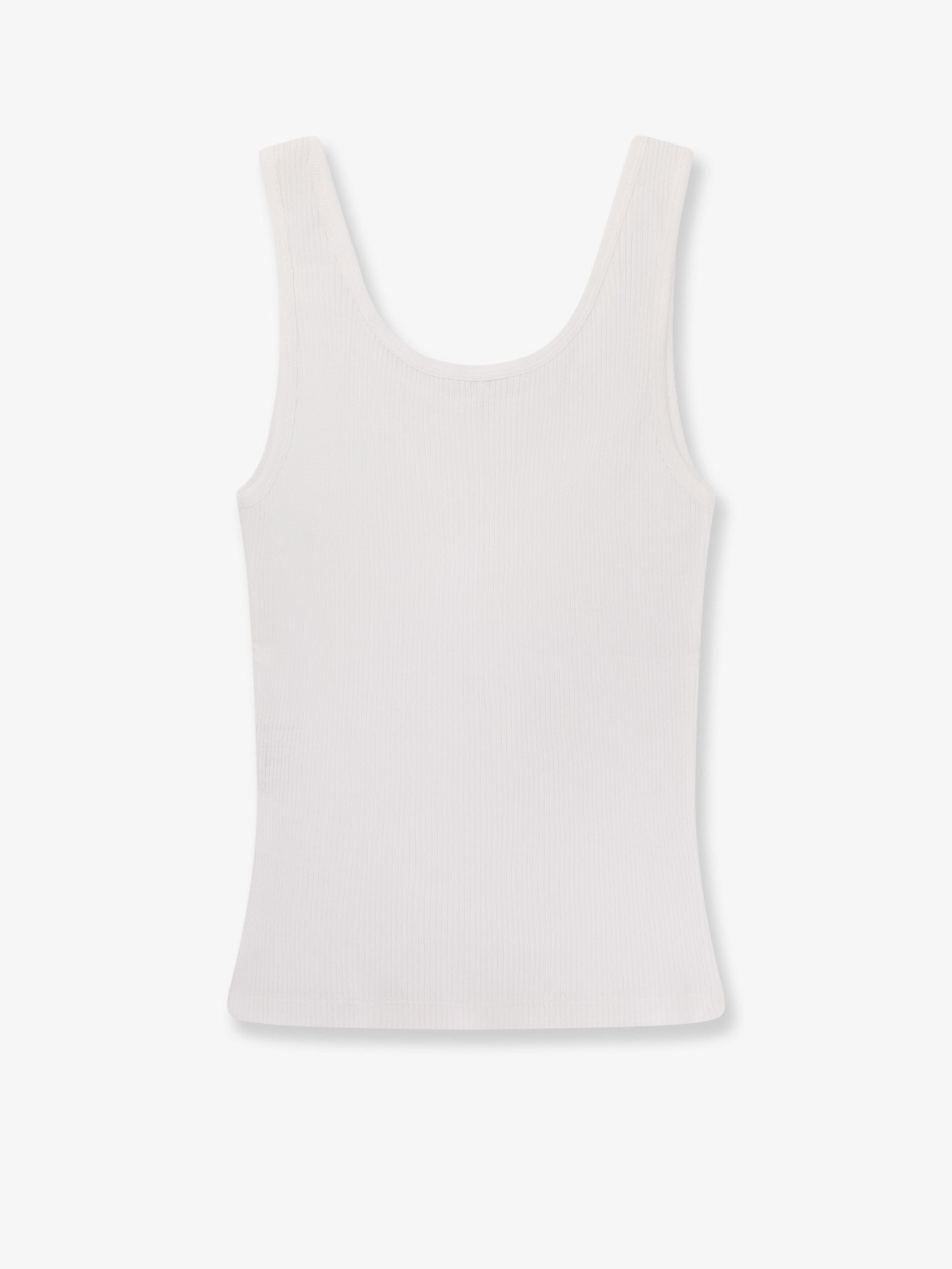 Chloé Women's Ribbed Cotton Tank Top White