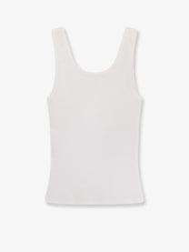 Chloé Women's Ribbed Cotton Tank Top White