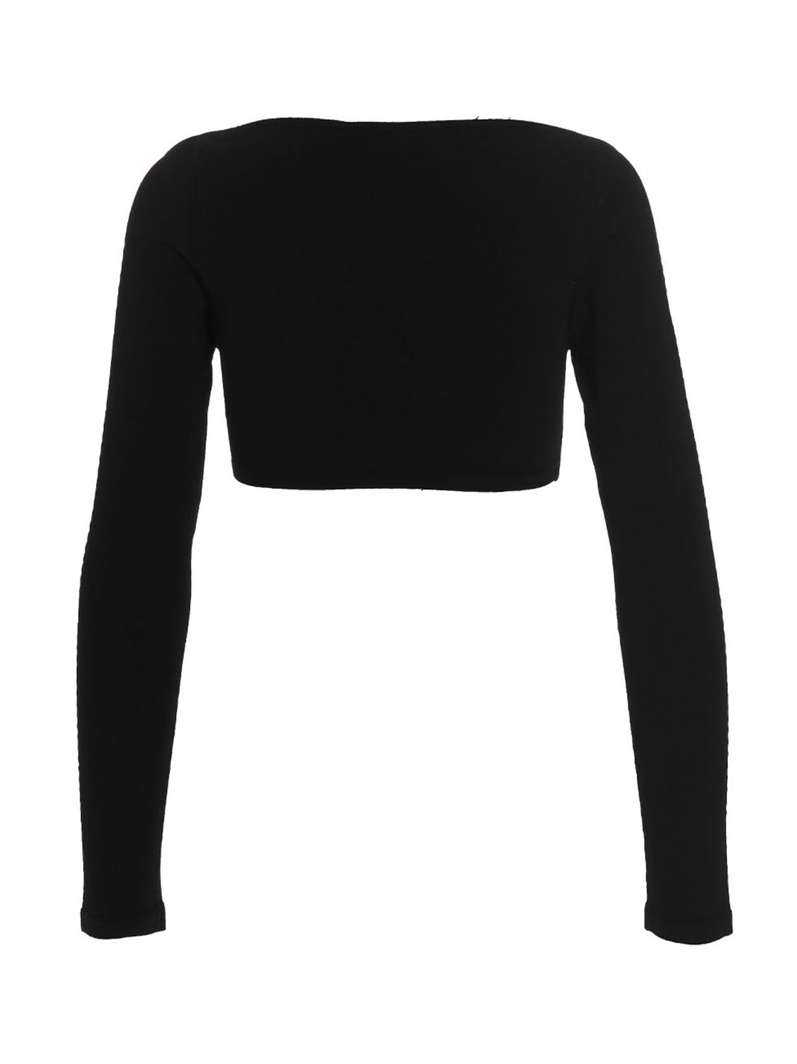 Dsquared2 Ribbed Cropped Sweater Black