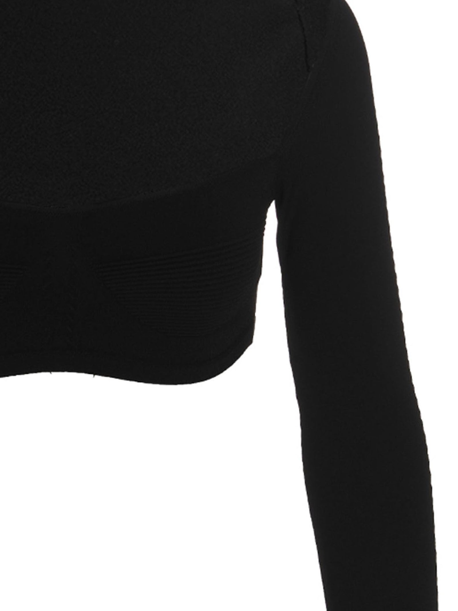 Dsquared2 Ribbed Cropped Sweater Black