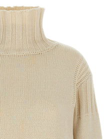 Jil Sander Ribbed Detail Sweater White