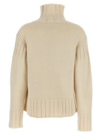 Jil Sander Ribbed Detail Sweater White