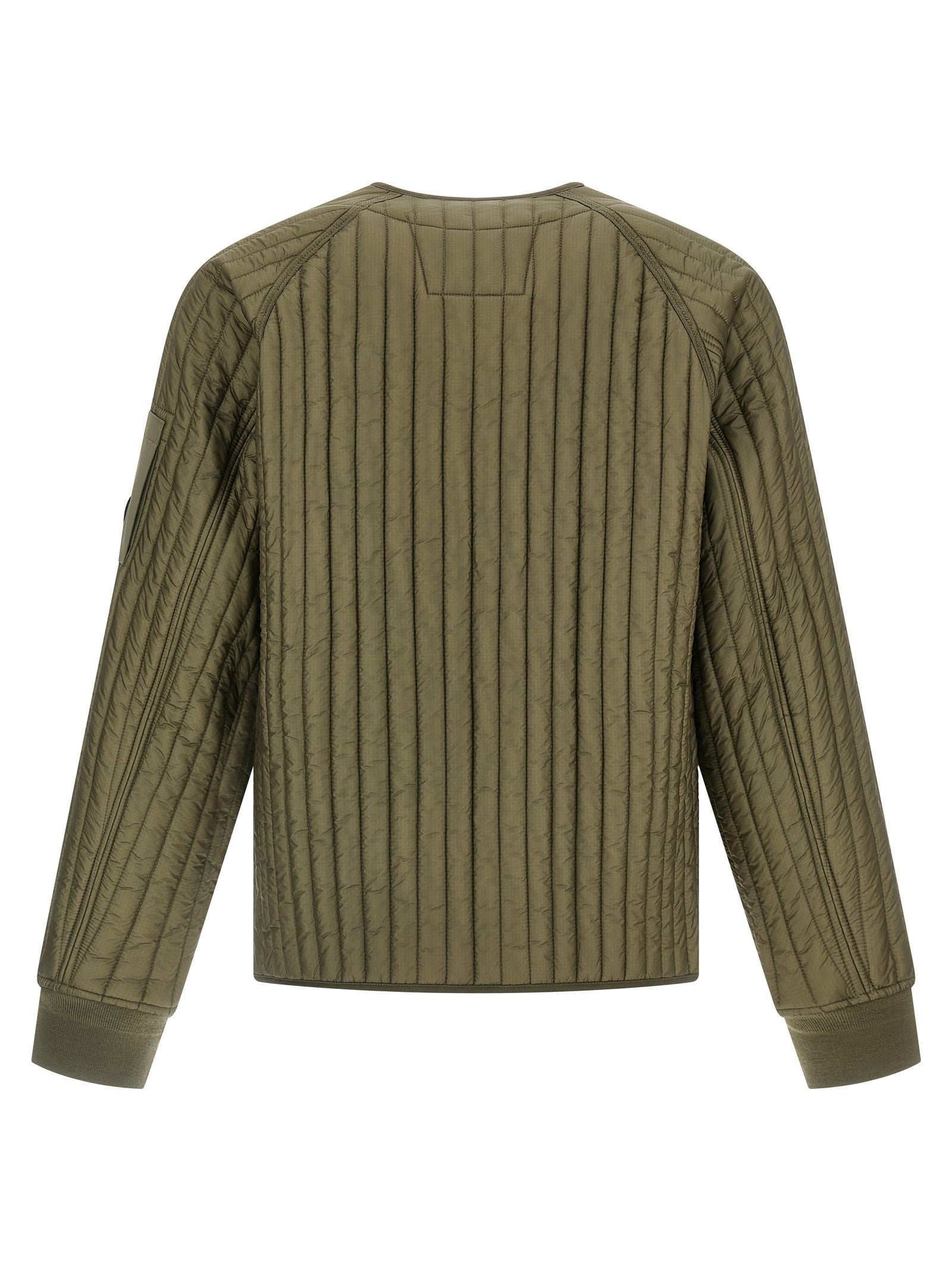 C.P. Company Ribbed Down Jacket Green