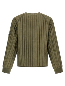 C.P. Company Ribbed Down Jacket Green