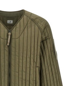 C.P. Company Ribbed Down Jacket Green