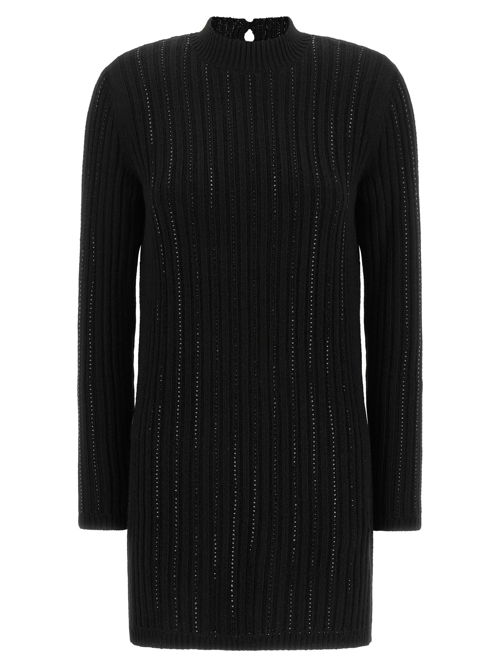 TWINSET Ribbed Dress Black