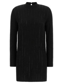 TWINSET Ribbed Dress Black