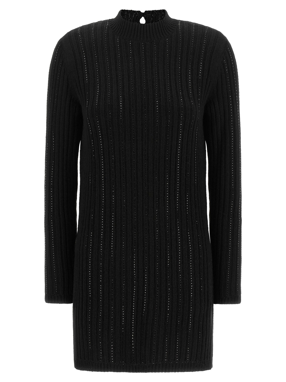 TWINSET Ribbed Dress Black