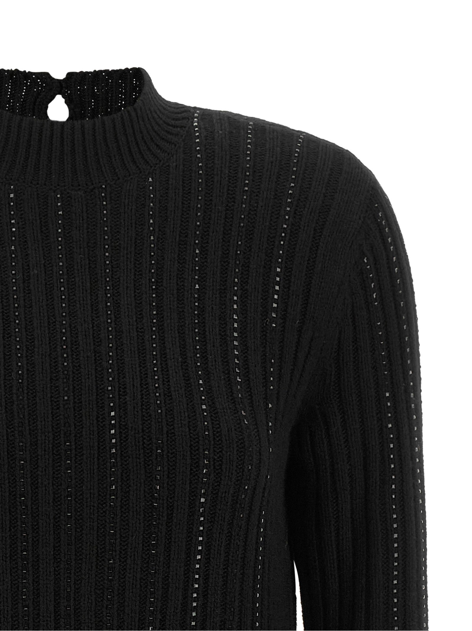 TWINSET Ribbed Dress Black
