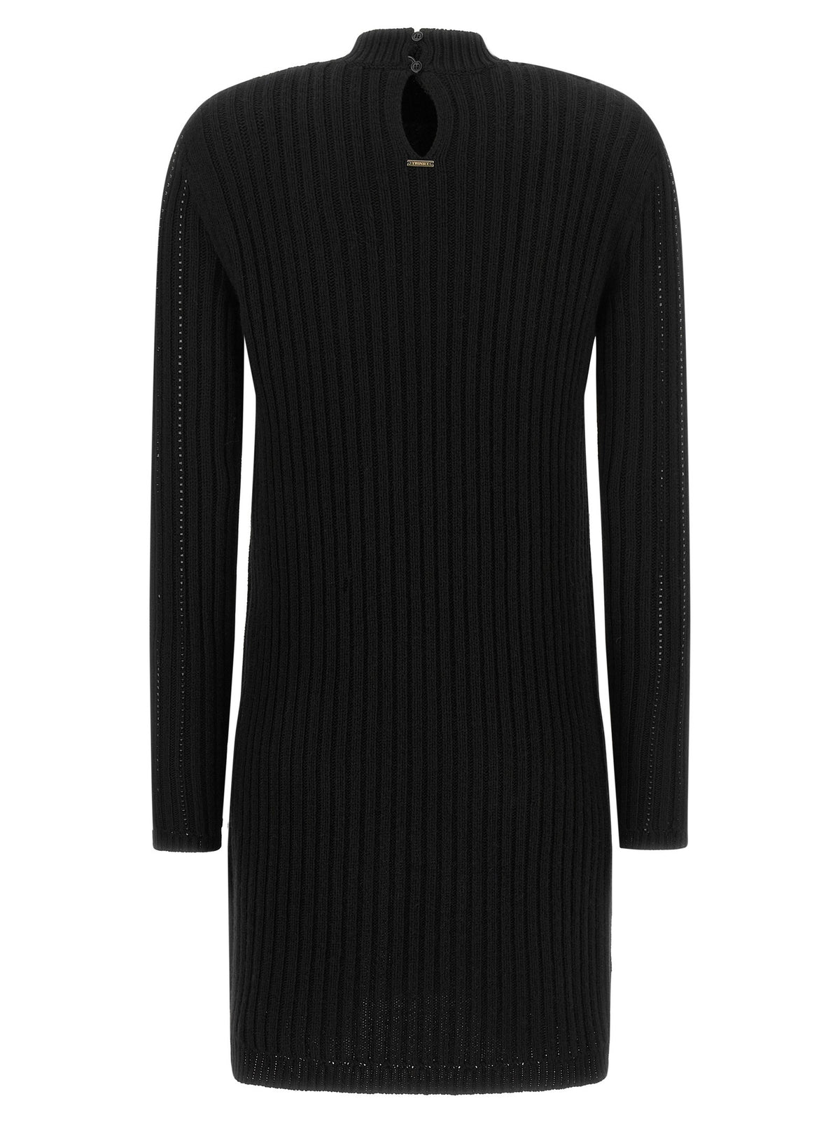 TWINSET Ribbed Dress Black