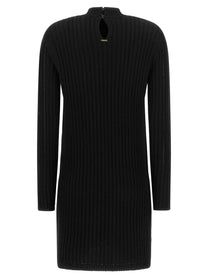TWINSET Ribbed Dress Black