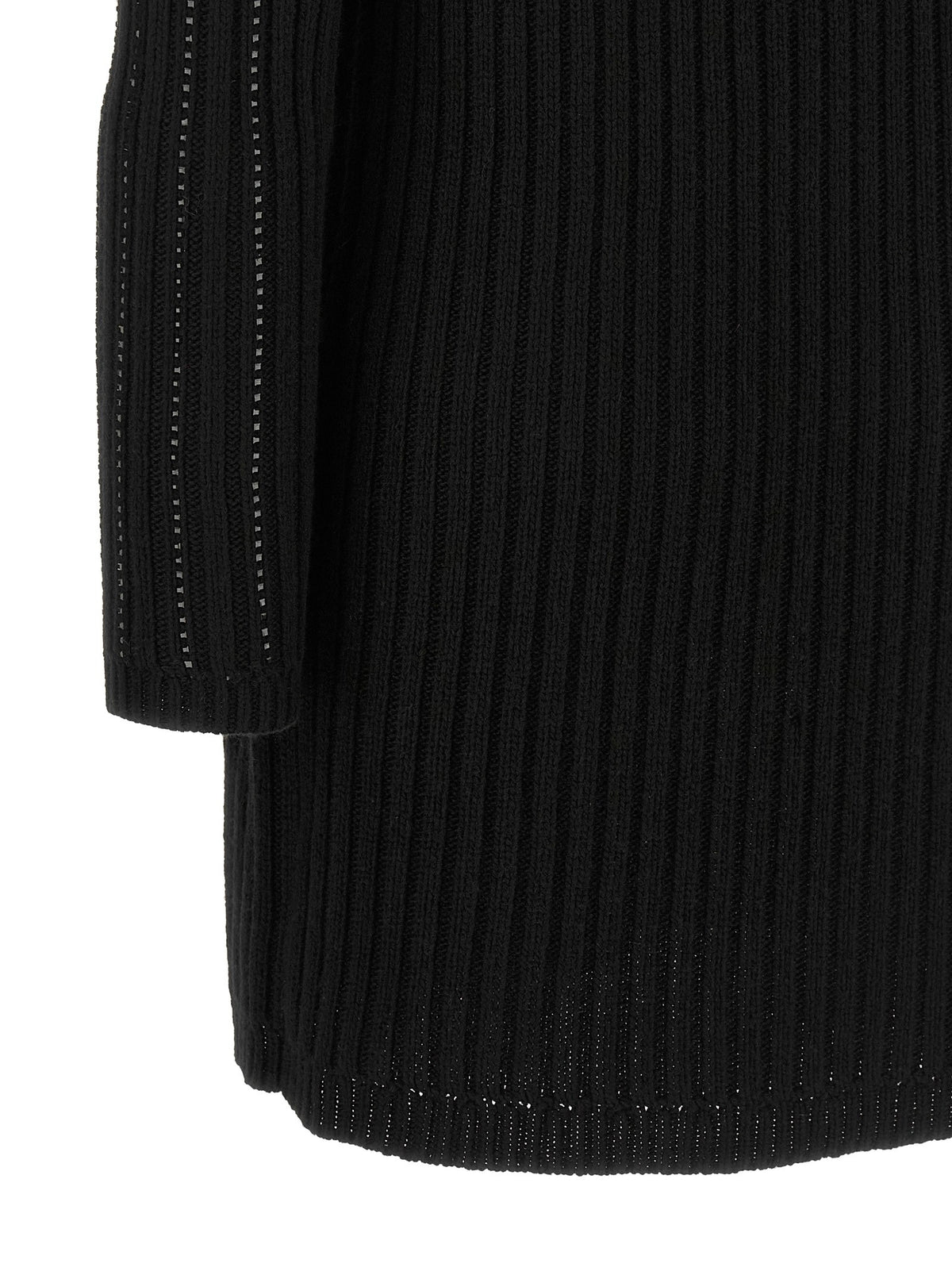 TWINSET Ribbed Dress Black, view 4