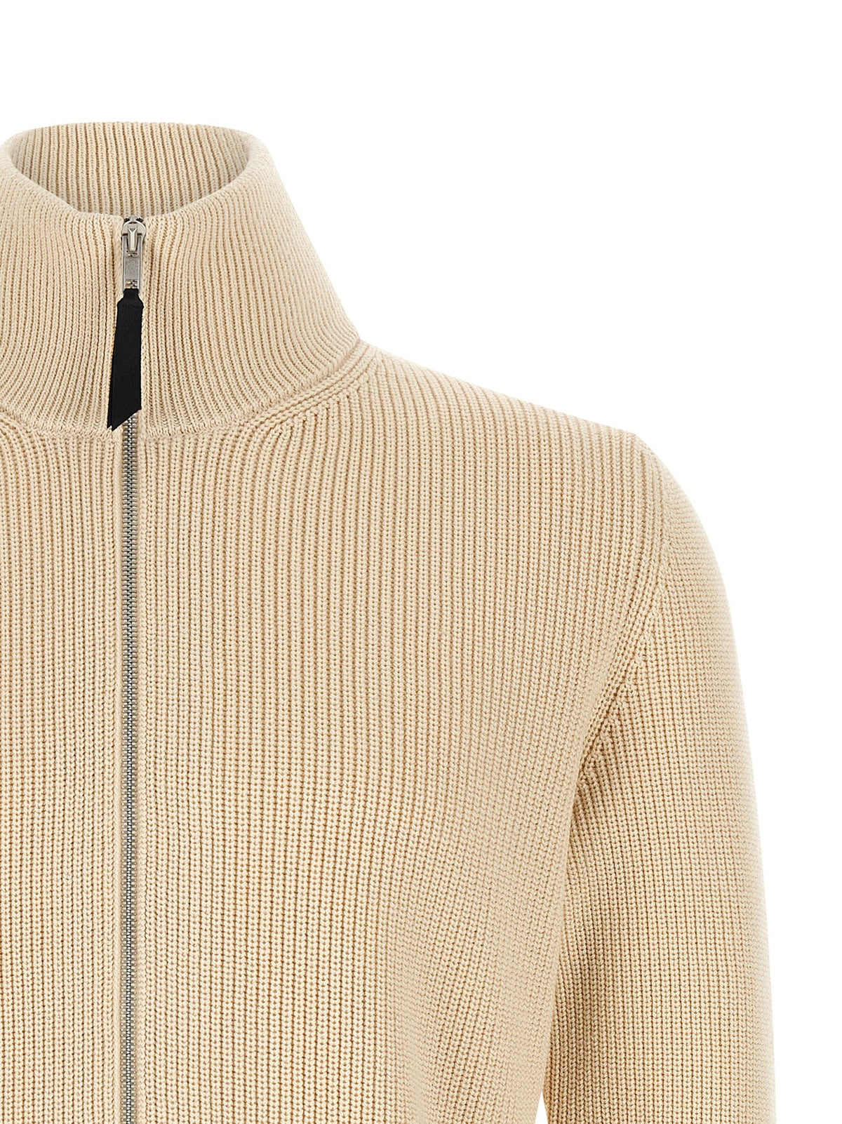 Maison Margiela Ribbed Knit Cardigan Beige, view 3