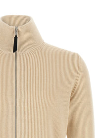 Maison Margiela Ribbed Knit Cardigan Beige, view 3