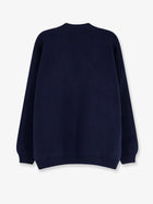 Laneus Men's Ribbed Knit Cardigan Blue