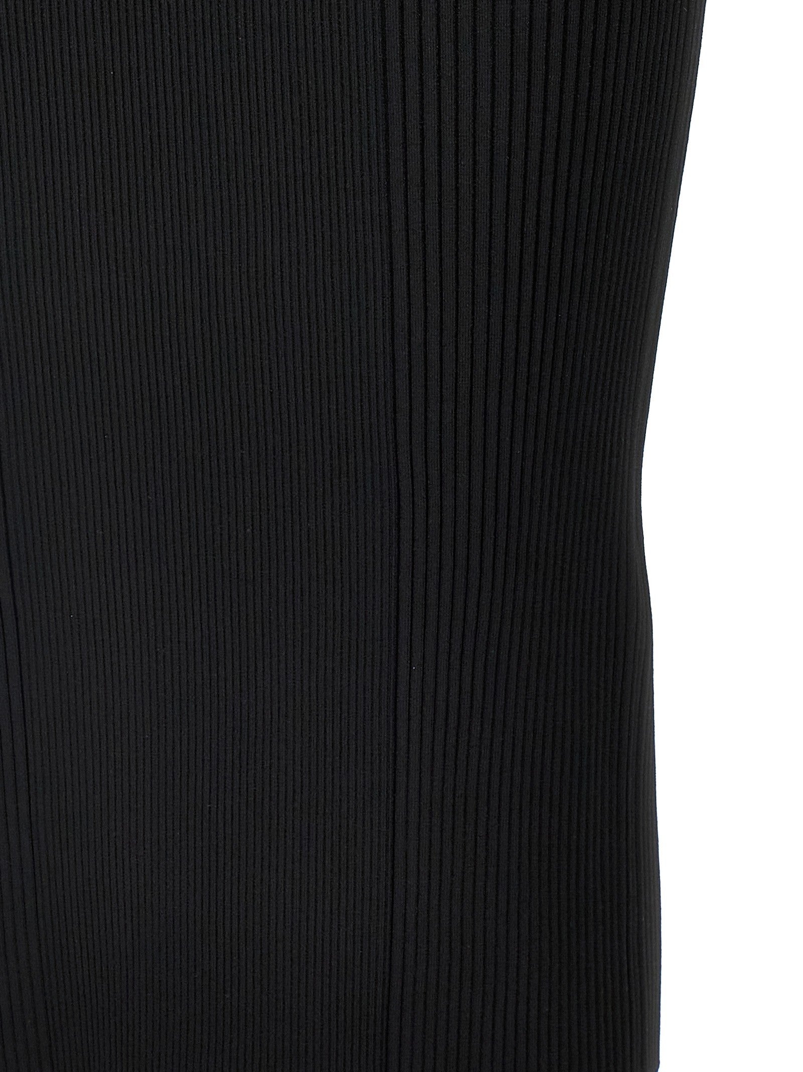 Alexander McQueen Ribbed Knit Dress Black