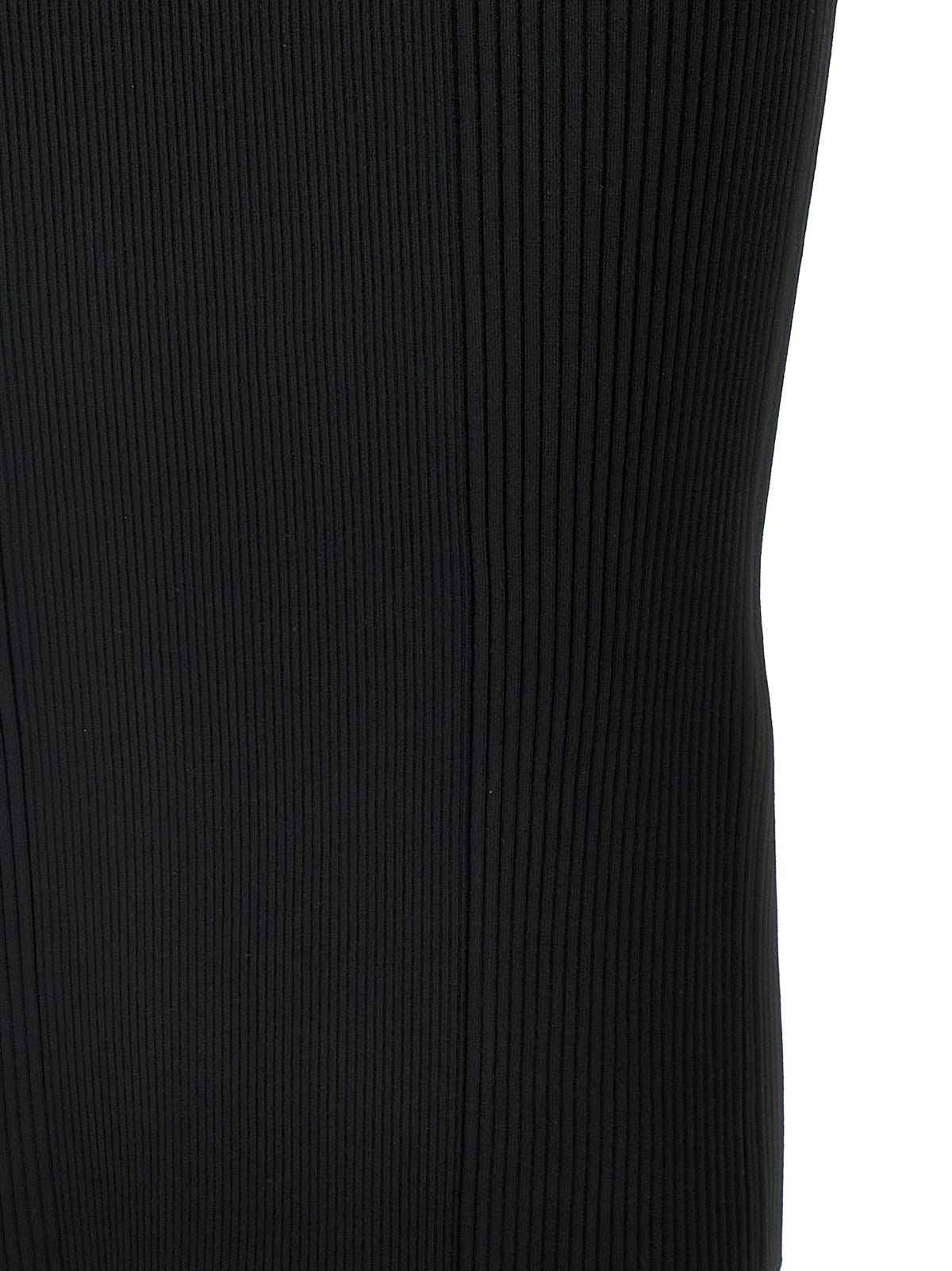 Alexander McQueen Ribbed Knit Dress Black, view 4