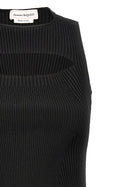 Alexander McQueen Ribbed Knit Dress Black, view 3