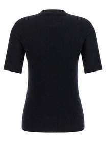 Fabiana Filippi Ribbed Knit Shirt Blue