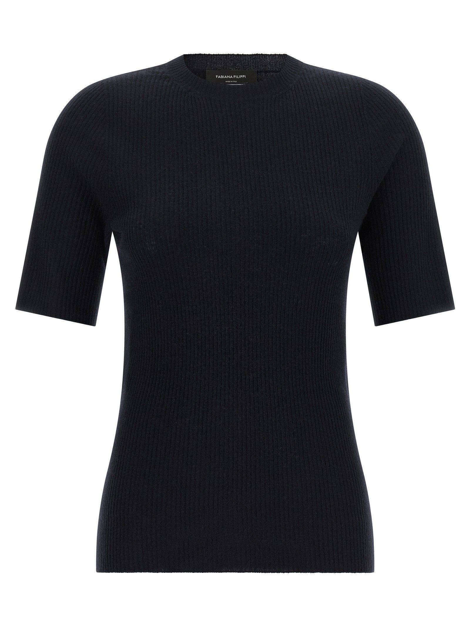 Fabiana Filippi Ribbed Knit Shirt Blue