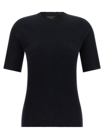 Fabiana Filippi Ribbed Knit Shirt Blue
