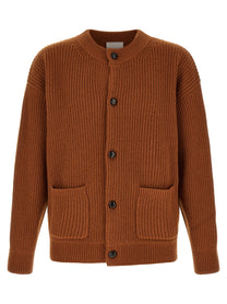 ISABEL MARANT Ribbed Mael Cardigan Brown