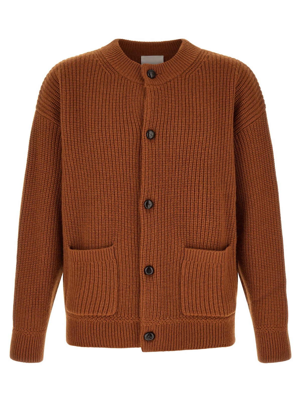 ISABEL MARANT Ribbed Mael Cardigan Brown