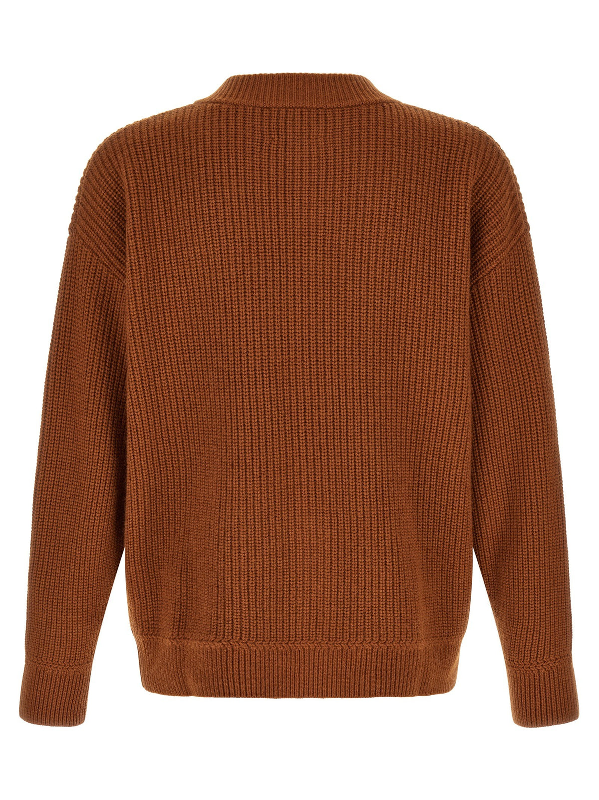 ISABEL MARANT Ribbed Mael Cardigan Brown, view 2