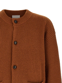 ISABEL MARANT Ribbed Mael Cardigan Brown