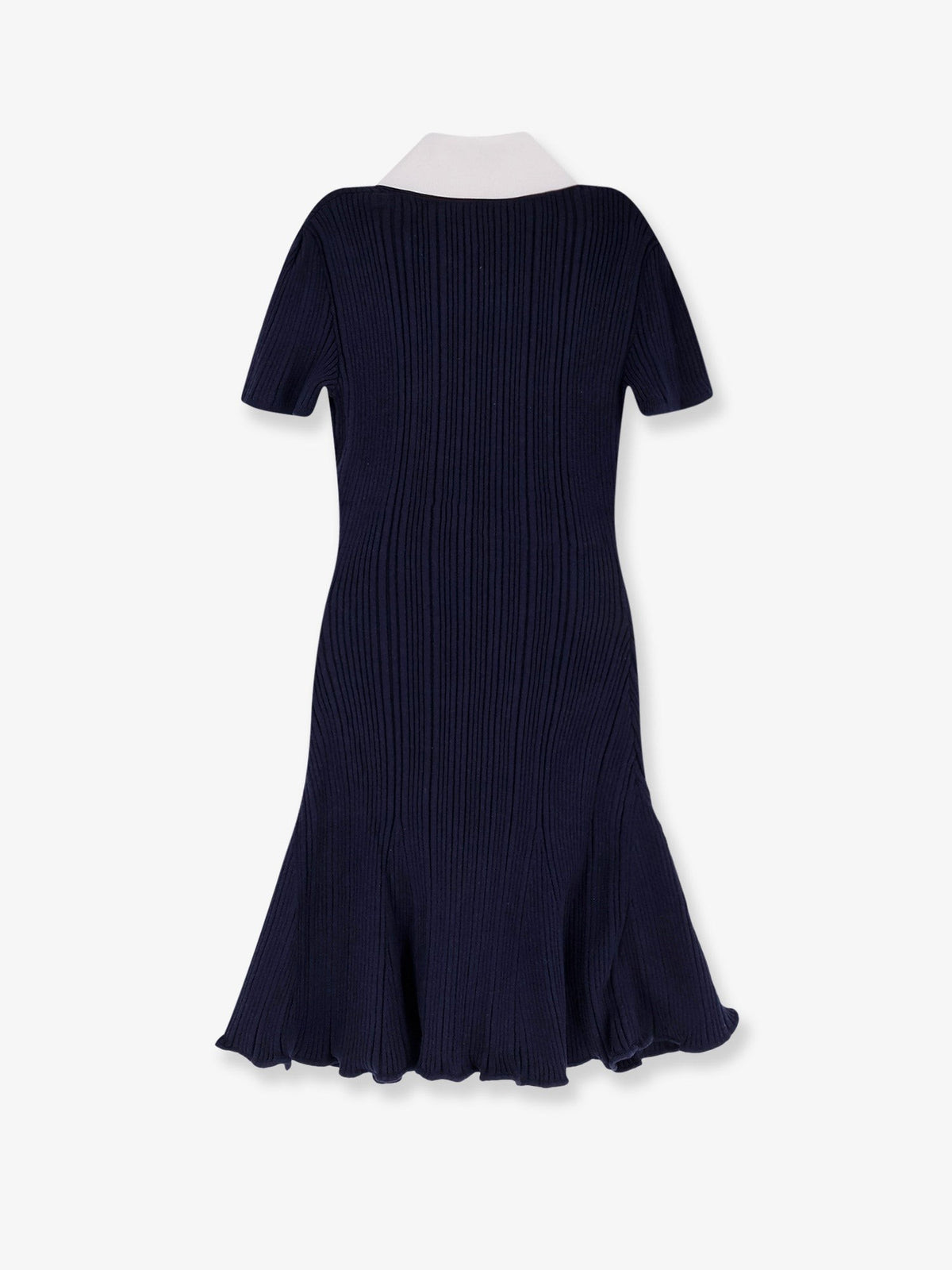 self-portrait Women's Ribbed Mini Dress Blue, view 2