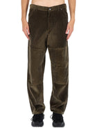 Moncler Men's Ribbed Pants Green