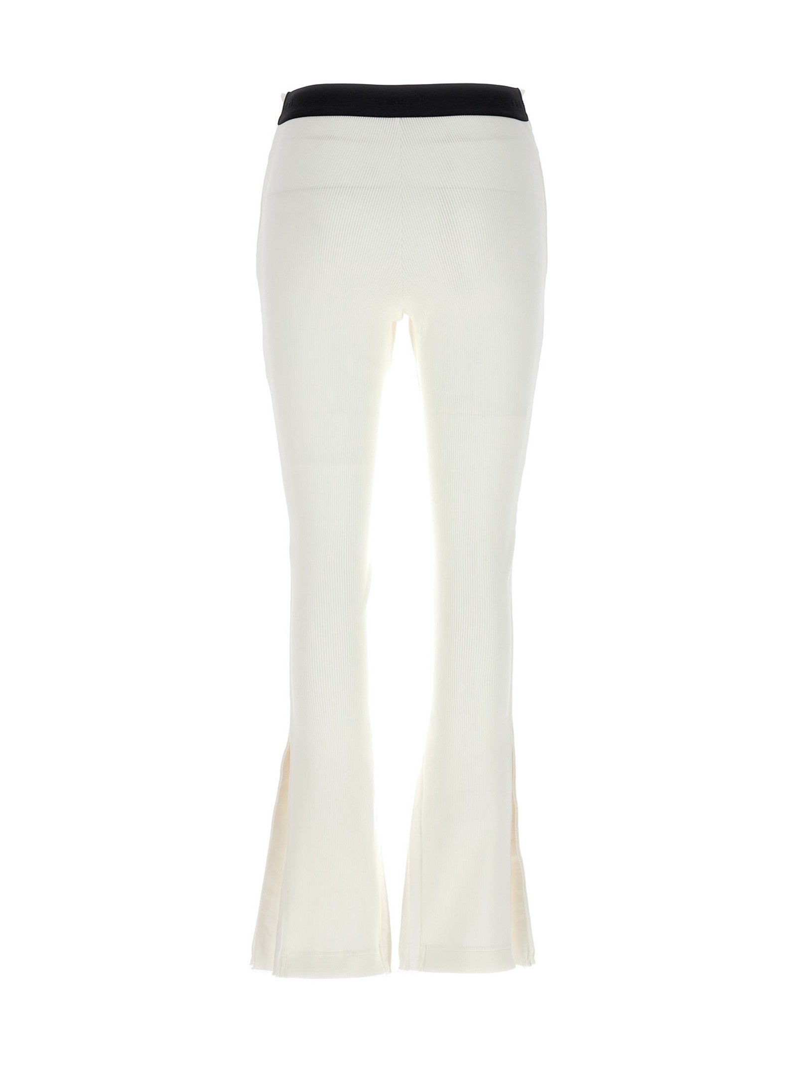 Sacai Ribbed Pleated Pants White