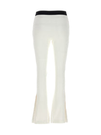 Sacai Ribbed Pleated Pants White