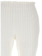 Sacai Ribbed Pleated Pants White, view 3