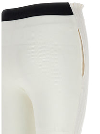 Sacai Ribbed Pleated Pants White