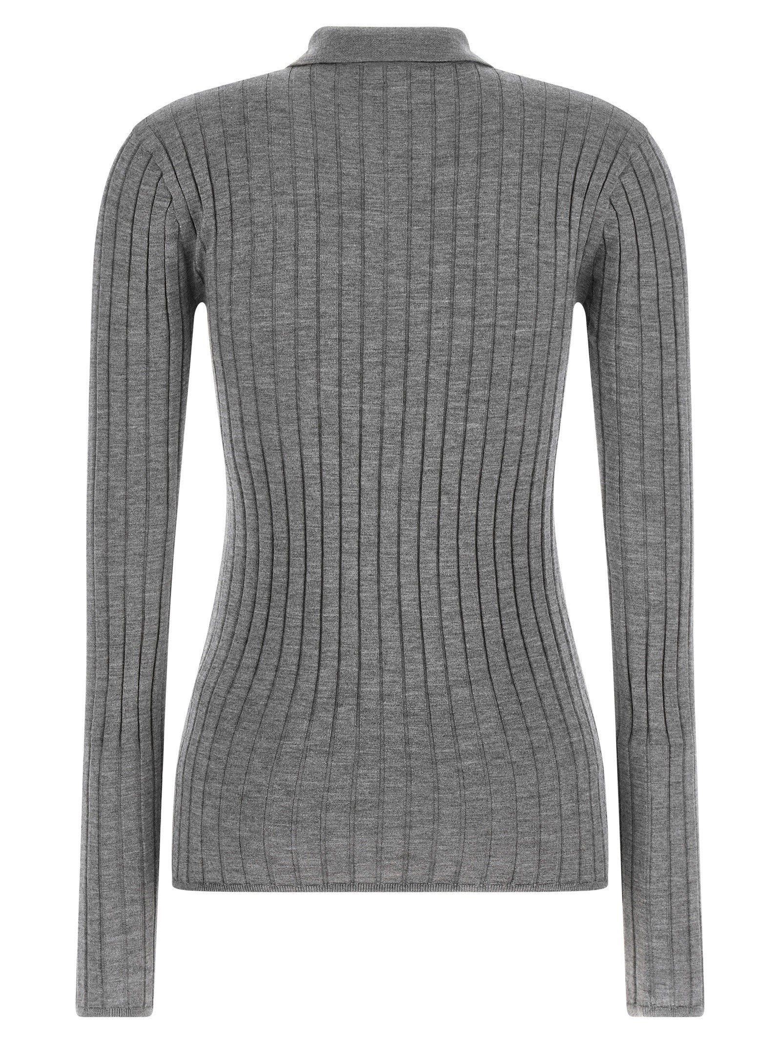 Toteme Ribbed Shirt Grey