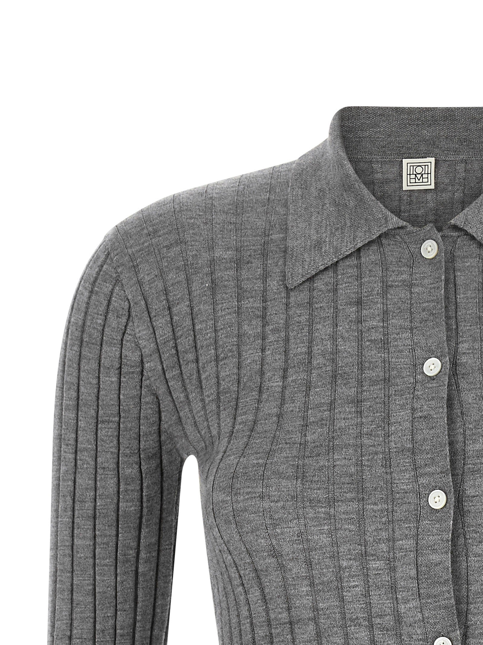 Toteme Ribbed Shirt Grey