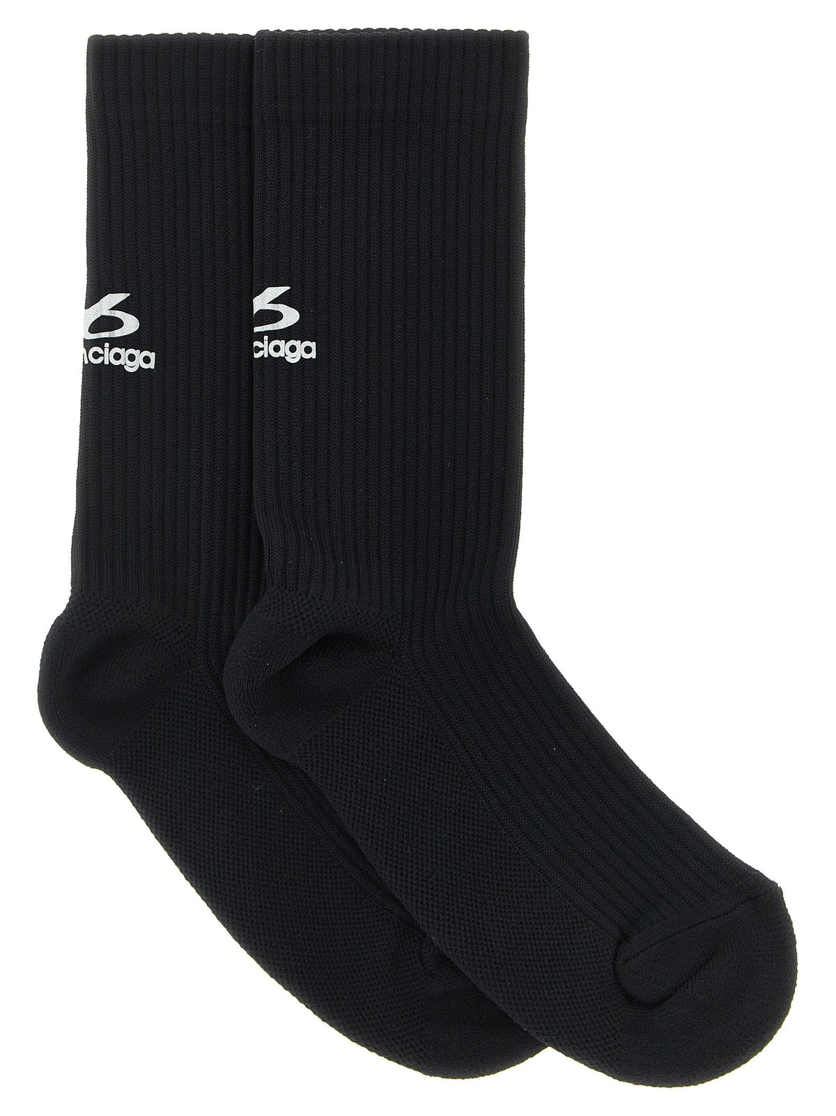 Balenciaga Ribbed Socks Black