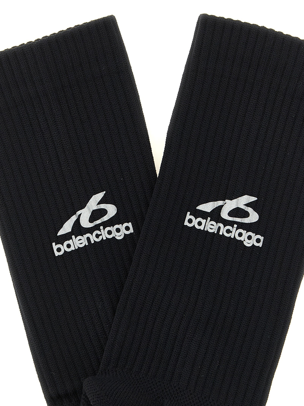 Balenciaga Ribbed Socks Black