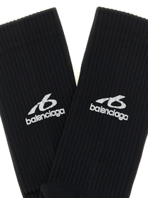 Balenciaga Ribbed Socks Black