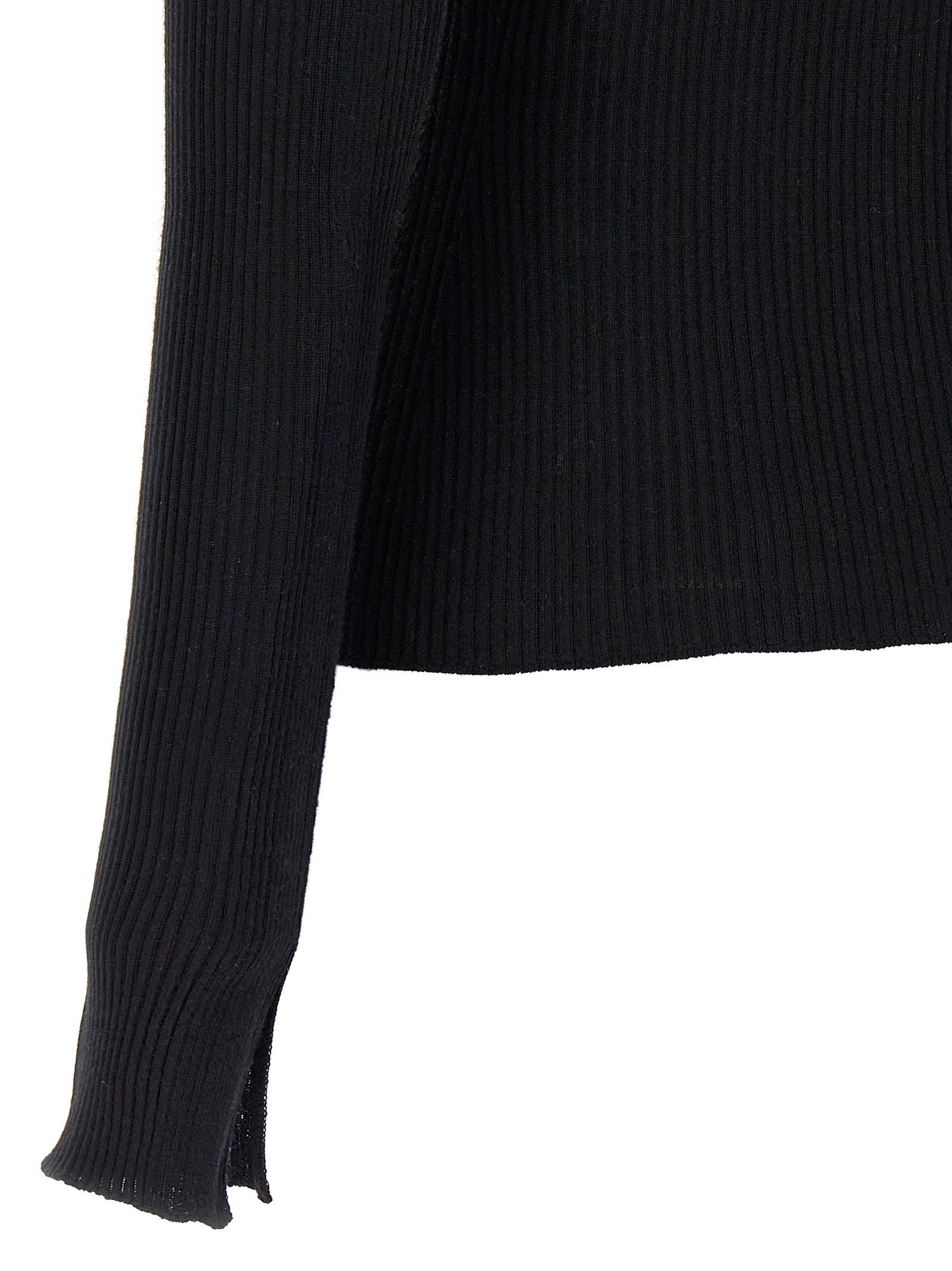 LANVIN Ribbed Sweater Black