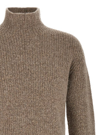 Roberto Collina Ribbed Sweater Beige