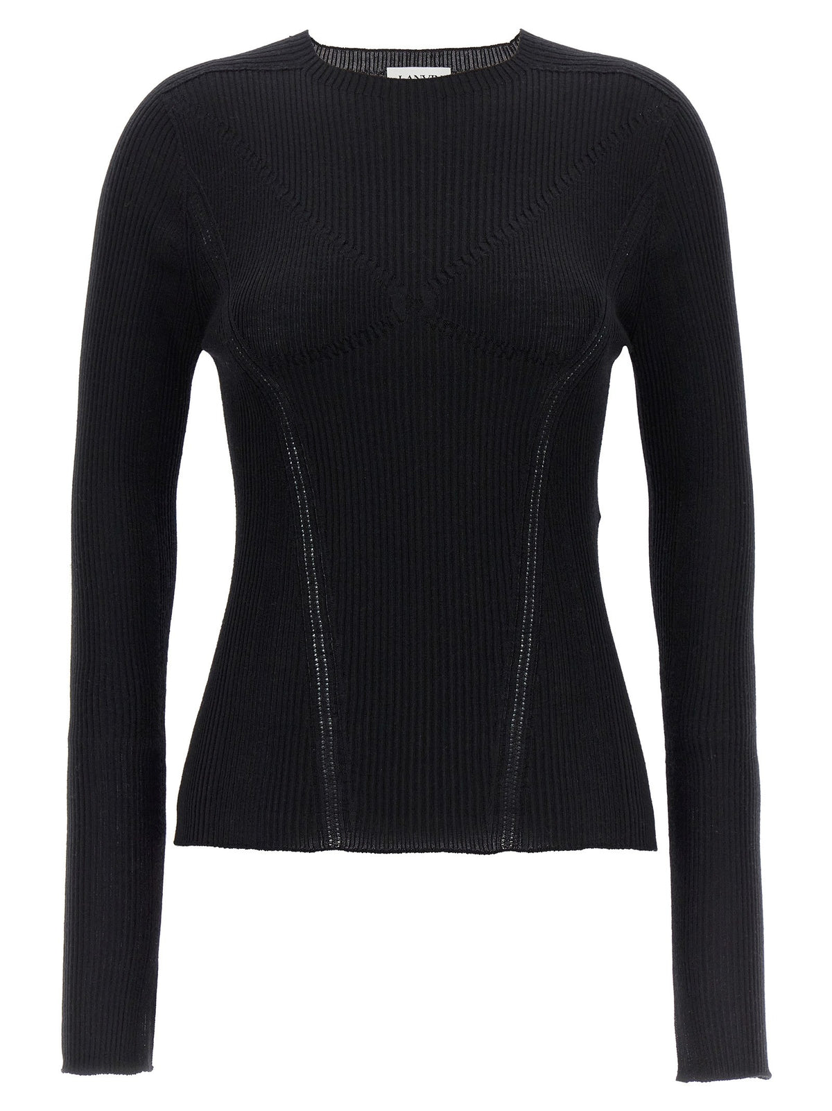 LANVIN Ribbed Sweater Black