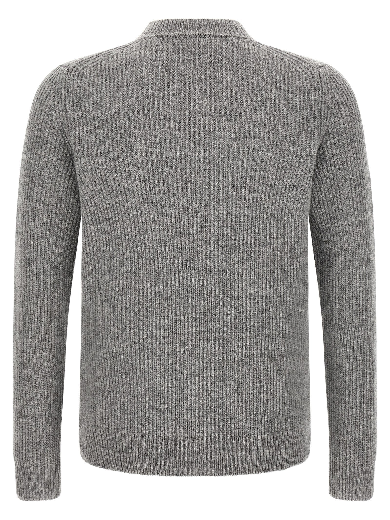 Zanone Ribbed Sweater Grey