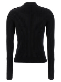 Balmain Ribbed Sweater Black