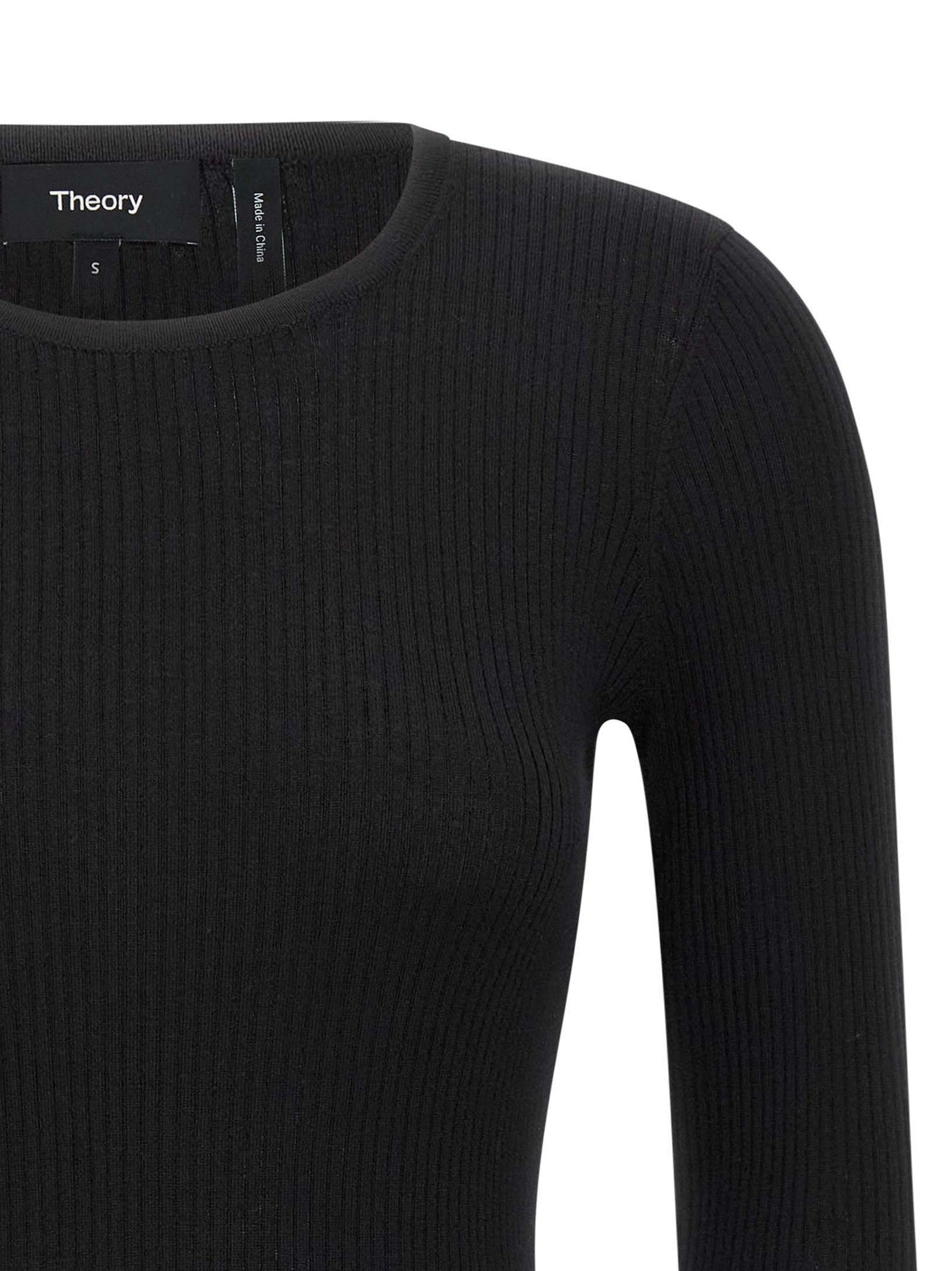 Theory Ribbed Sweater Black