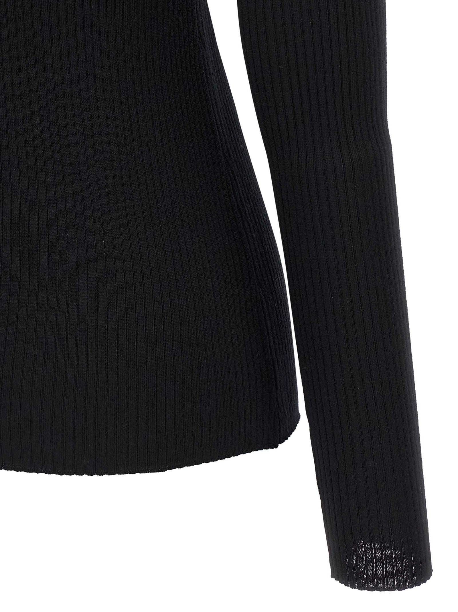 Theory Ribbed Sweater Black